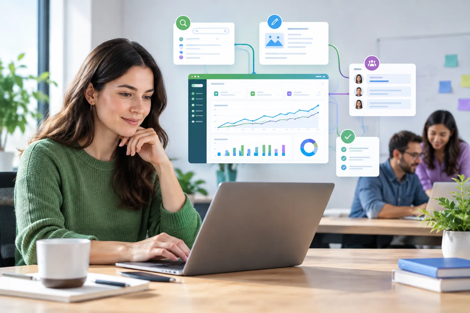 SEOKora: product UI and workflow — all in one AI SEO tool