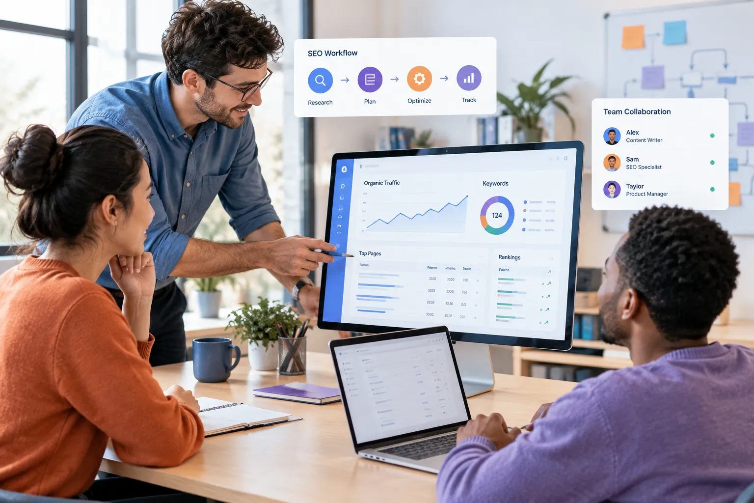 SEOKora: product UI and workflow — best SEO software for startups