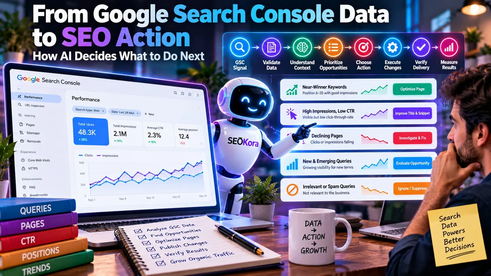 From Google Search Console Data to SEO Action: How AI Decides What to Do Next