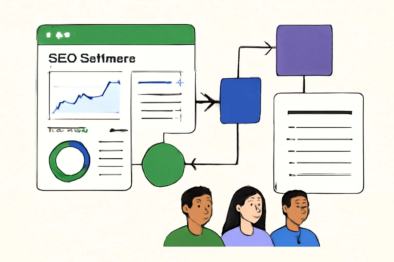 SEOKora: product UI and workflow — seo software for small business