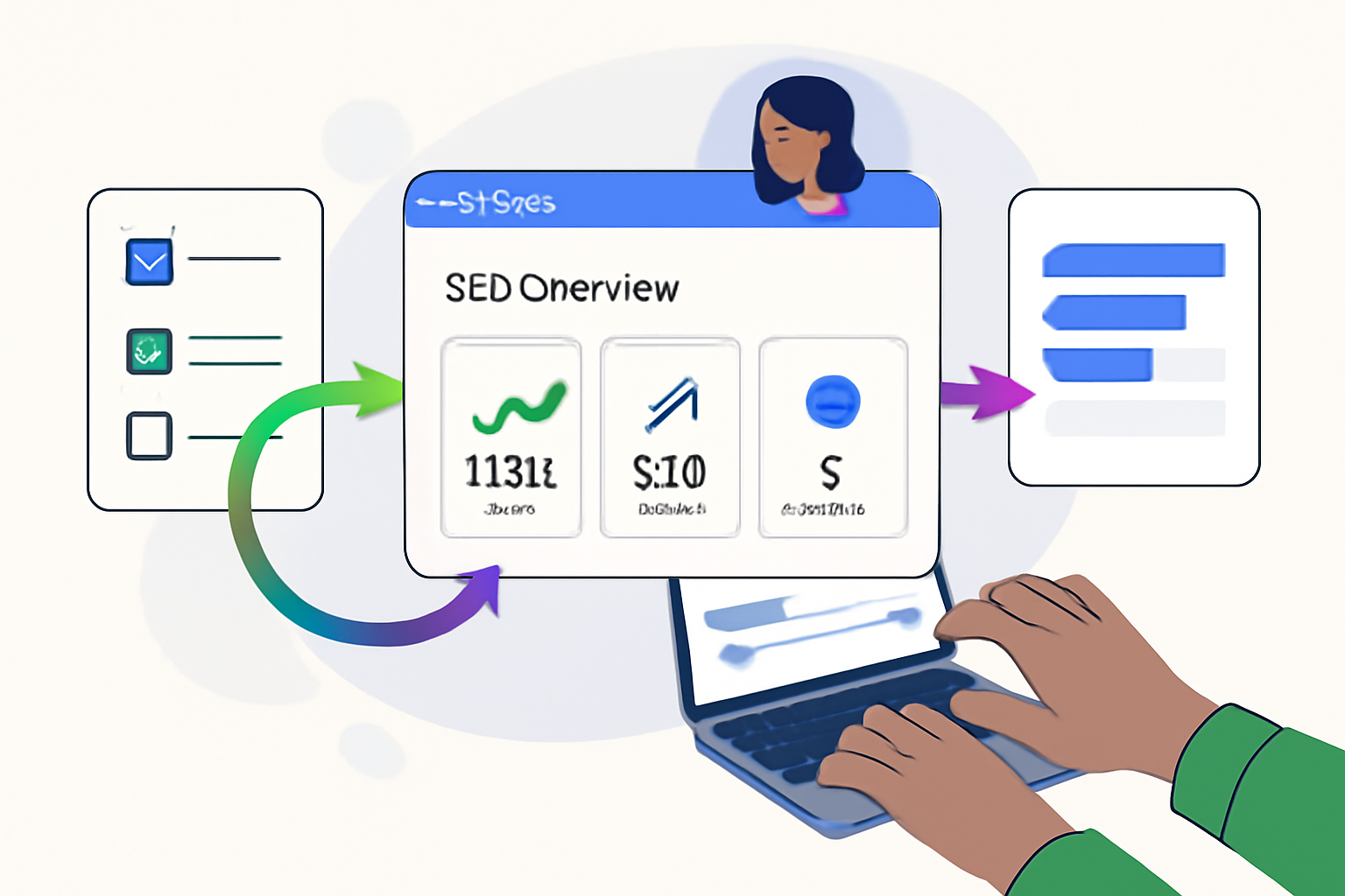 SEOKora: product UI and workflow — automated seo for small business