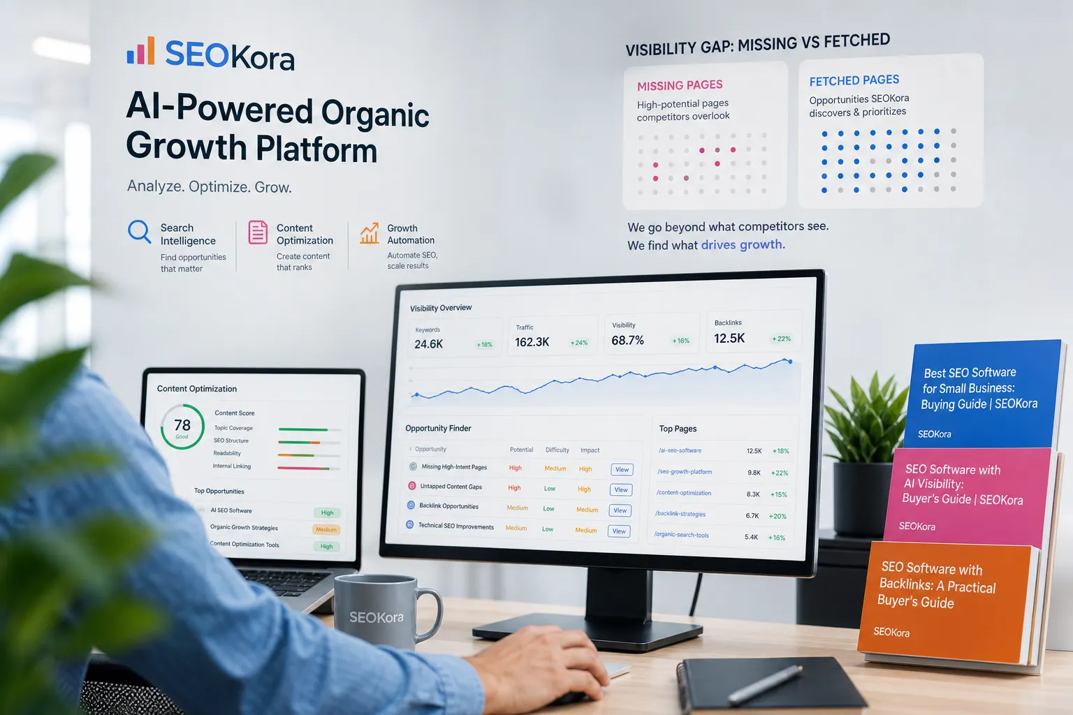 SEOKora: best seo software for small business: buying guide | seokora + seo software with ai visibility: buyer’s guide | seokora + seo softw