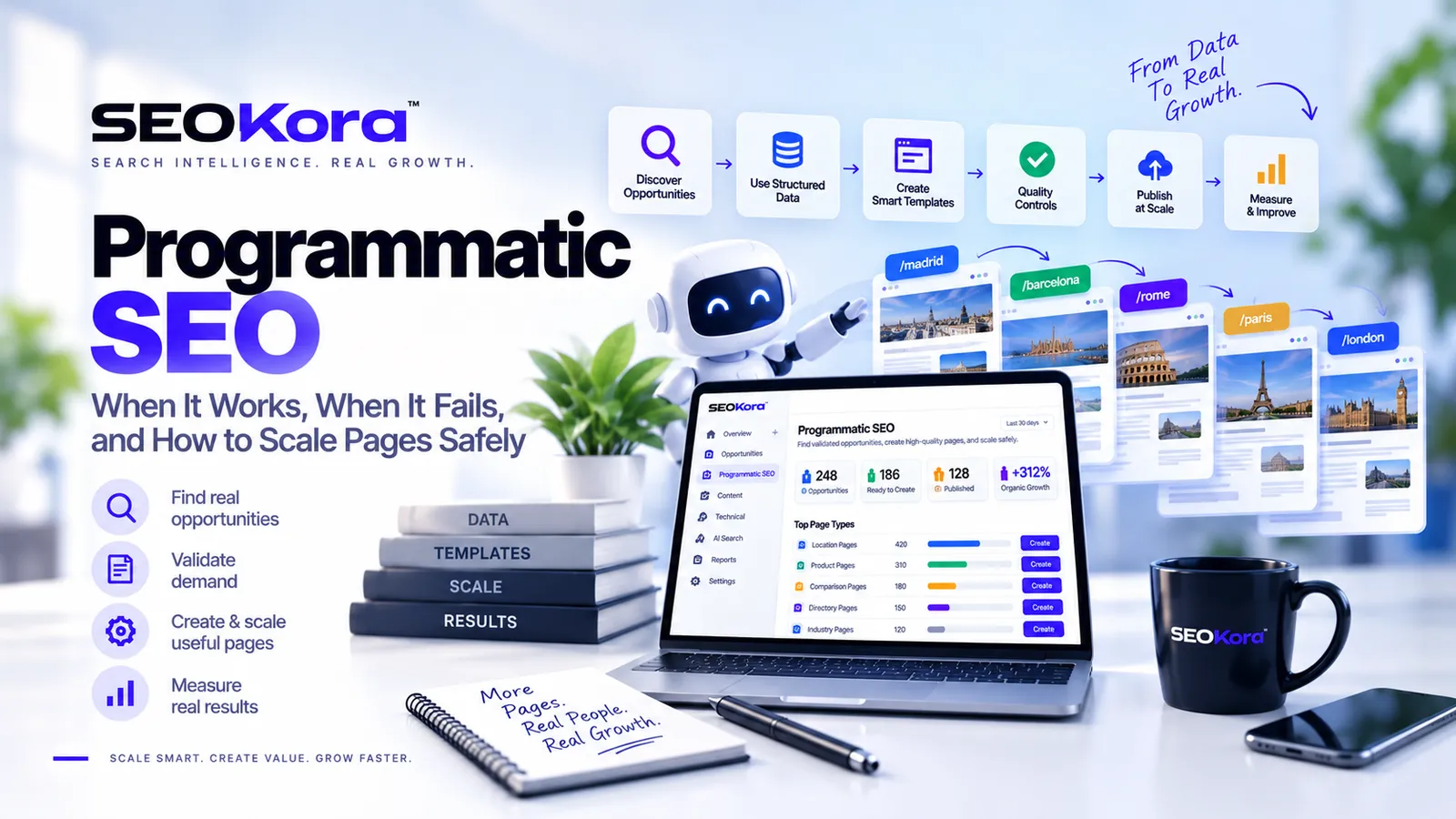 Programmatic SEO framework for safely scaling useful search landing pages